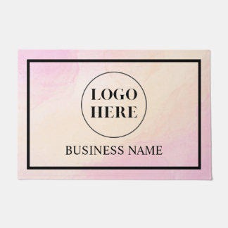 Modern Elegant Business Logo Doormat