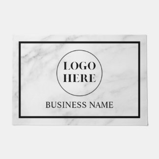 Modern Elegant Business Logo Doormat