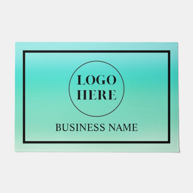 Modern Elegant Business Logo Doormat (Front)
