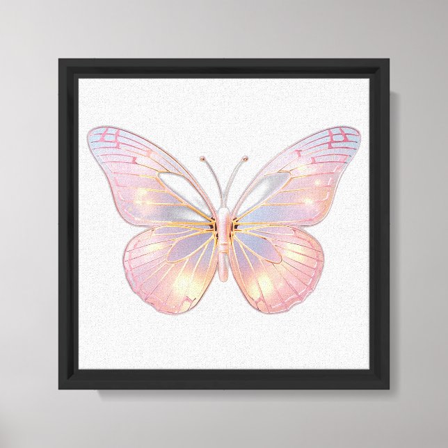 Modern Elegant Butterfly Canvas Print (Front)