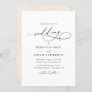 Modern Elegant Calligraphy Script Wedding Invitation