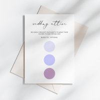 Modern Elegant Calligraphy Wedding Attire Color