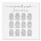 Modern Elegant Calligraphy Wedding Seating Chart