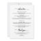 Modern Elegant Calligraphy Wedding Weekend Agenda
