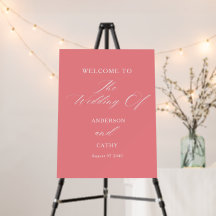 Modern Elegant Calligraphy Wedding Welcome Sign