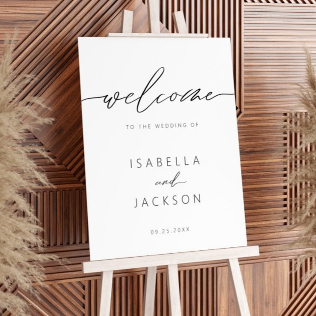 Modern Elegant Calligraphy Welcome Sign (Creator Uploaded)