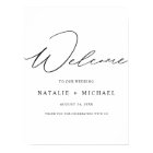 Modern Elegant Calligraphy Welcome Wedding Sign