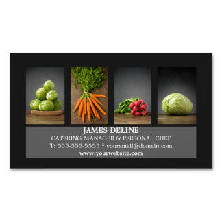 Modern Elegant Catering Chef Business Card