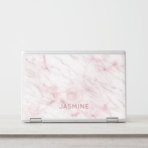 Modern Elegant Chic Blush Pink Marble HP Laptop Skin | Zazzle