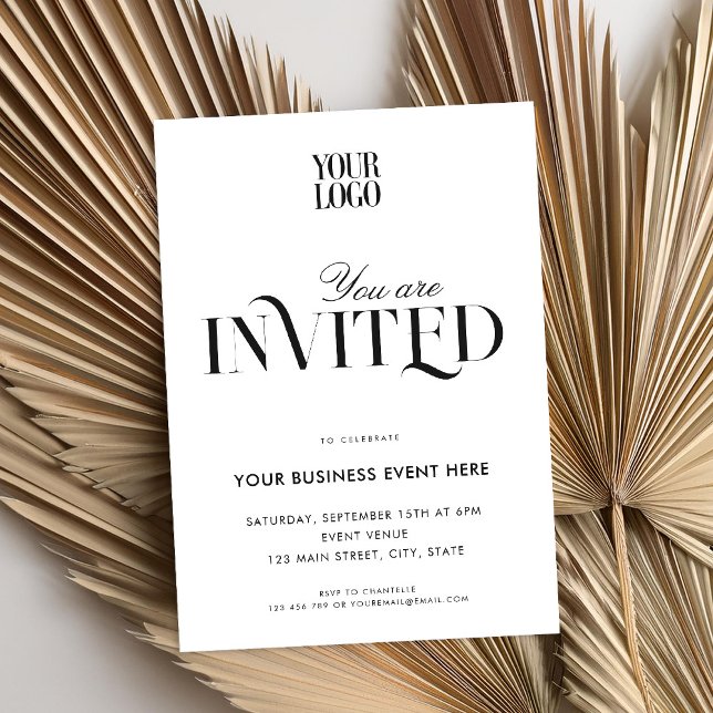 Modern Elegant Chic Business Event Gala Invitation (Creator Uploaded)