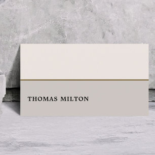 Modern Elegant Chic Copper Line Consultant Business Card