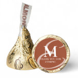 Modern Elegant Chic Double Monogram Thank You Hershey®'s Kisses® Modern Elegant Chic Double Monogram Thank You Hershey®'s Kisses®