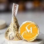 Modern Elegant Chic Double Monogram Thank You Hershey®'s Kisses®<br><div class="desc">This simple and modern design is composed of serif and sans serif typography. Perfect for party favors.</div>