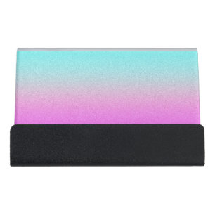 Modern Elegant Chic Glittery Desk Business Card Holder