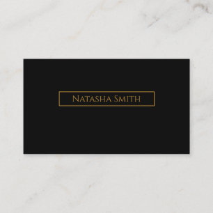 Modern Elegant Chic Gold Business Card