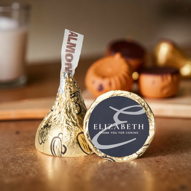 Modern Elegant Chic Monogram Name Thank You Hershey®'s Kisses® (Creator Uploaded)