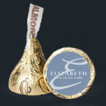 Modern Elegant Chic Monogram Name Thank You Hershey®'s Kisses®<br><div class="desc">This simple and modern design is composed of serif and sans serif typography. Perfect for party favors.</div>