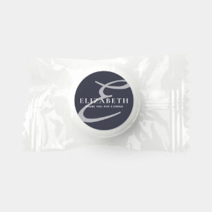 Modern Elegant Chic Monogram Name Thank You Life Saver® Mints