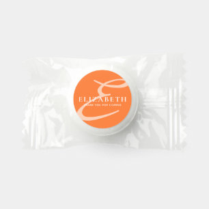 Modern Elegant Chic Monogram Name Thank You Life Saver® Mints
