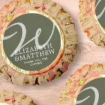 Modern Elegant Chic Monogram Wedding Thank You Reese's Peanut Butter Cups<br><div class="desc">This simple and modern design is composed of serif and sans serif typography. Perfect for party favors.</div>