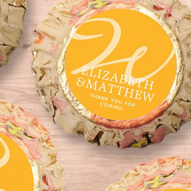 Modern Elegant Chic Monogram Wedding Thank You Reese's Peanut Butter Cups (Creator Uploaded)