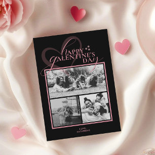 Modern Elegant Chic Photo Galentines Day Card