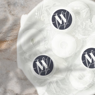 Modern Elegant Chic Script Monogram Family Name Life Saver® Mints