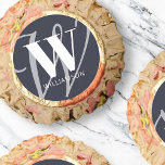 Modern Elegant Chic Script Monogram Family Name Reese's Peanut Butter Cups<br><div class="desc">This simple and modern design is composed of serif and sans serif typography. Perfect for party favors.</div>