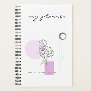 Modern Elegant Chic Simple Abstract Geometric Planner
