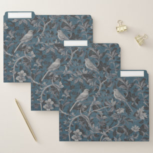 Modern Elegant Chinoiserie Floral Pattern File Folder
