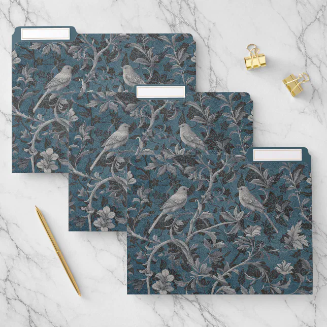 Modern Elegant Chinoiserie Floral Pattern File Folder | Zazzle