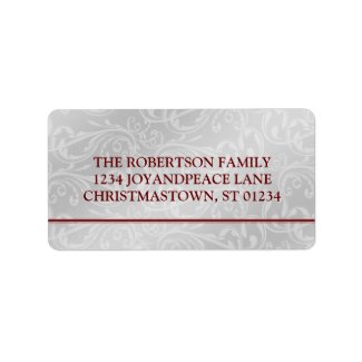 Modern Elegant Christmas Address Labels