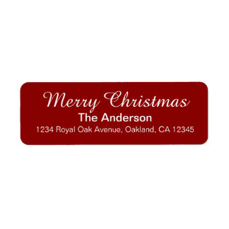Modern elegant christmas label