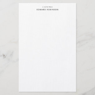 Modern Elegant Classic Black Personal Stationery