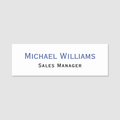 Modern Elegant Classic Business Employee Staff ID Name Tag