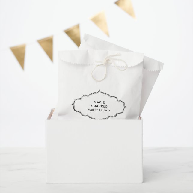 Modern Elegant Classic Minimalist Favor Bag (Party)