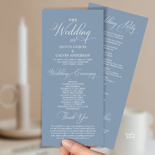 Modern Elegant Classy Wedding Ceremony Order Program