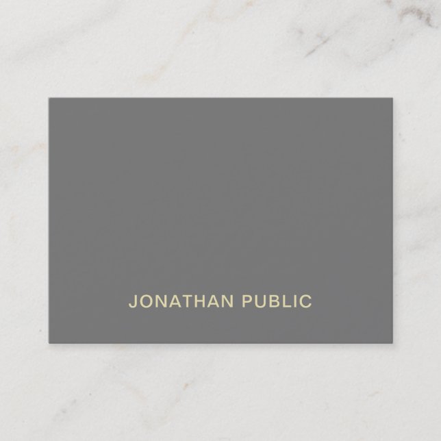 Modern Elegant Clean Design Professional Trendy Business Card (Front)