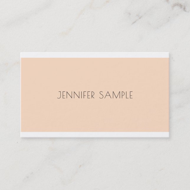 Modern Elegant Clean Graphic Design Luxury Trendy Business Card (Front)