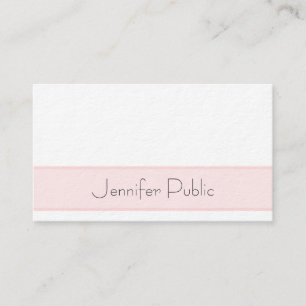 Modern Elegant Clean Plain Luxury Professional Business Card