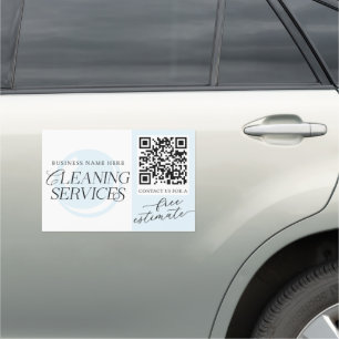 Modern Elegant Cleaning Services Car Magnet