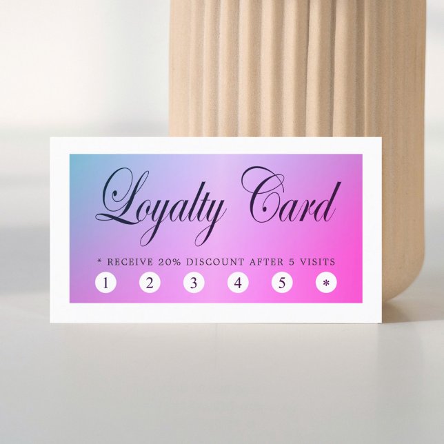 Modern Elegant Colorful Beauty Loyalty Card (Creator Uploaded)