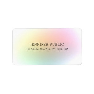 Modern Elegant Colorful Professional Minimalist Label