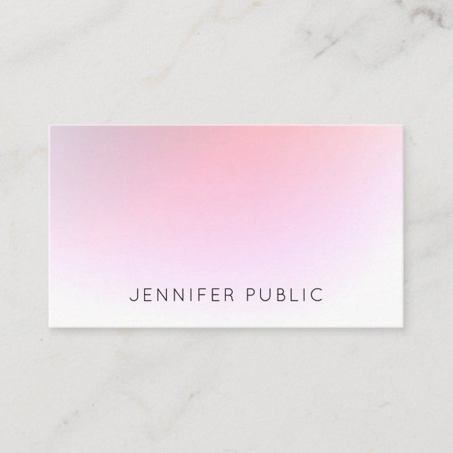 Modern Elegant Colorful Professional Template Business Card (Front)