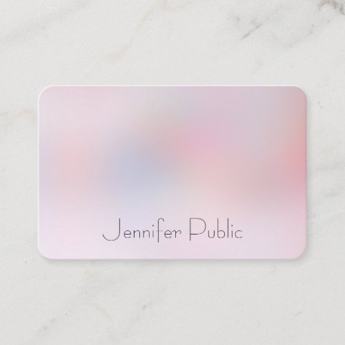 Modern Elegant Colorful Simple Design Template Business Card