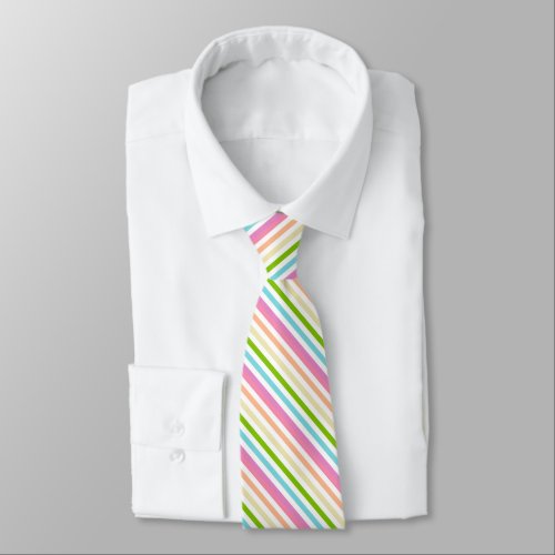 Modern Elegant Colorful Striped Template Trendy Neck Tie