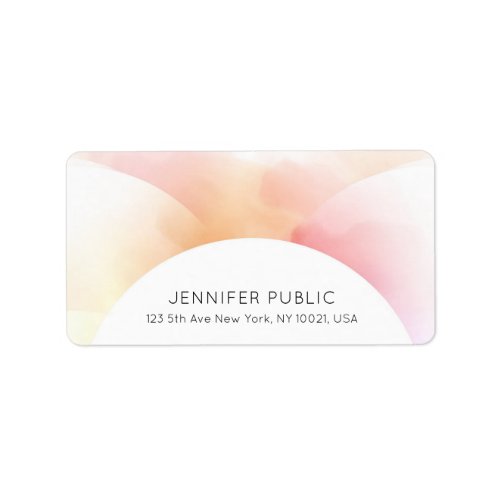 Modern Elegant Colors Elegant Template Address Label