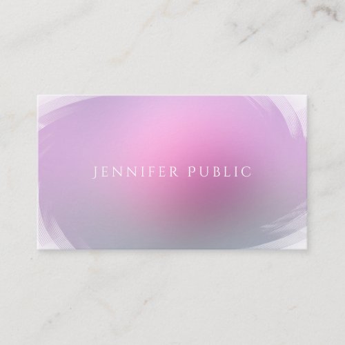 Modern Elegant Colors Professional Simple Template Business Card
