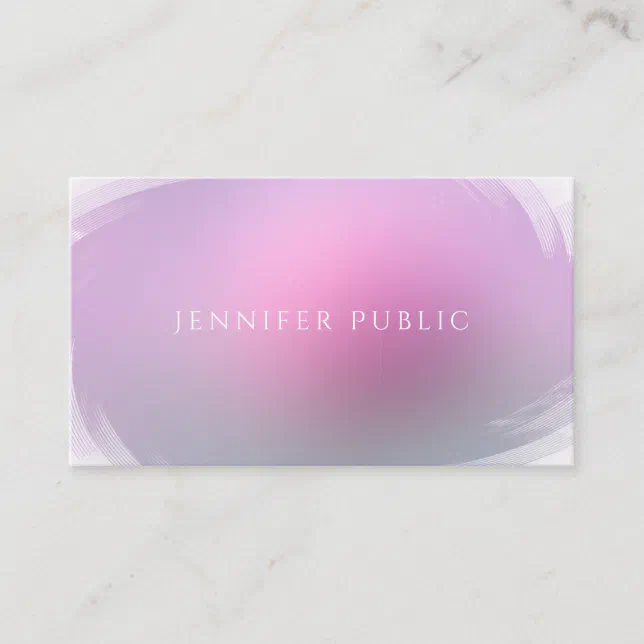 Modern Elegant Colors Professional Simple Template Business Card | Zazzle