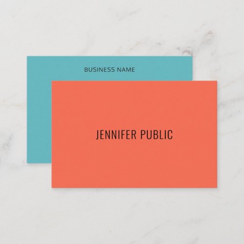 Modern Elegant Colors Simple Template Professional Business Card